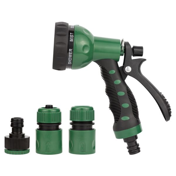 Набір для поливу пістолет-розпилювач 7 режимів, 2 конектори ½" + адаптер ½-¾" (ABS+TPR) GRAD (5012505)