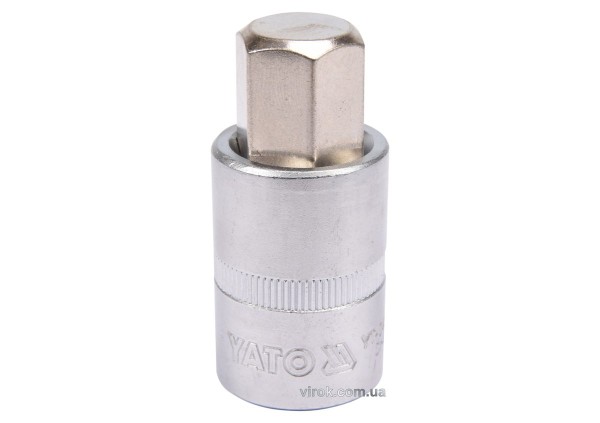 Головка торцева з насадкою HEX YATO : квадрат 1/2