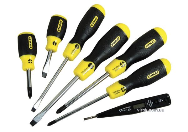 Набір викруток STANLEY "Cushion Grip", 6 шт