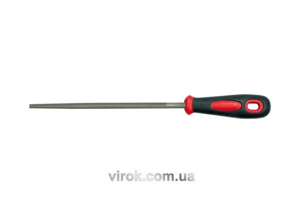 Напильник слюсарний VOREL круглий, l=200мм [25/100]