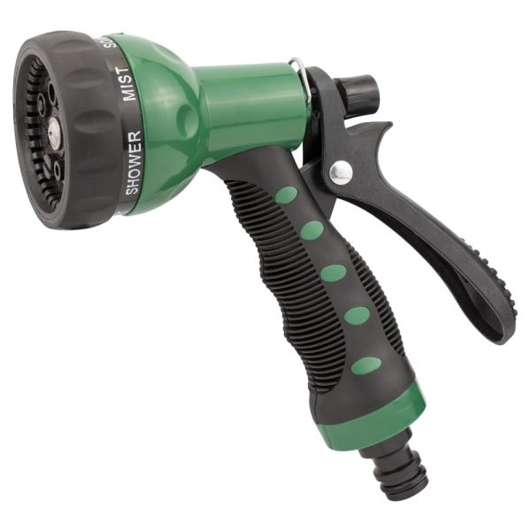 Набір для поливу пістолет-розпилювач 7 режимів, 2 конектори ½" + адаптер ½-¾" (ABS+TPR) GRAD (5012505)