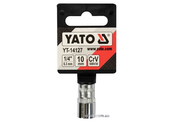 Головка торцева 6-гранна YATO : квадрат 1/4