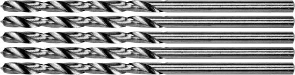 Свердло по металу PREMIUM YATO: HSS 4241, до нержав. і високолегов сталі,литва Ø=2.4х60мм, 5 шт[100]