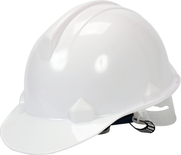 Каска для захисту голови VOREL біла з матеріалу HDPE [30]