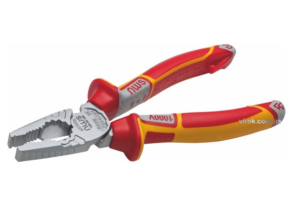 Плоскогубці комбіновані силові NWS CombiMax : L= 165 мм. ізольовані ручки VDE до 1000V