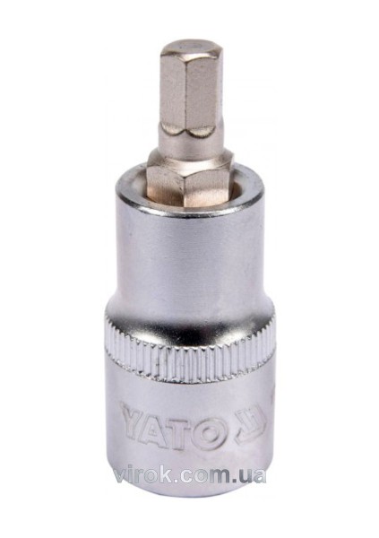 Головка торцева з насадкою HEX YATO : квадрат 1/2