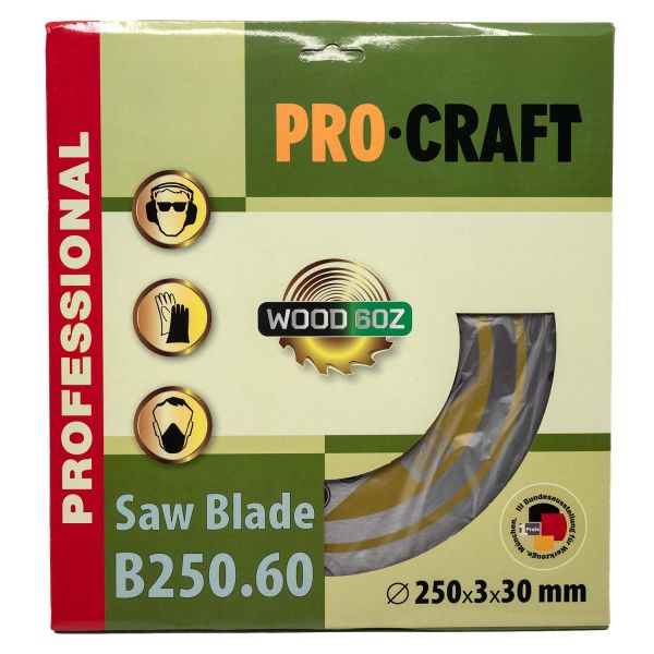 Пиляльний диск Procraft B250.60 60T (по дереву)