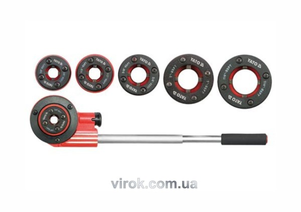 Набір різьбонарізний для труб YATO : Ø= 1/4