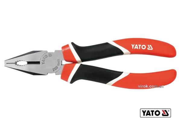 Плоскогубці комбіновані YATO : L= 200 мм. CrV [6/36]