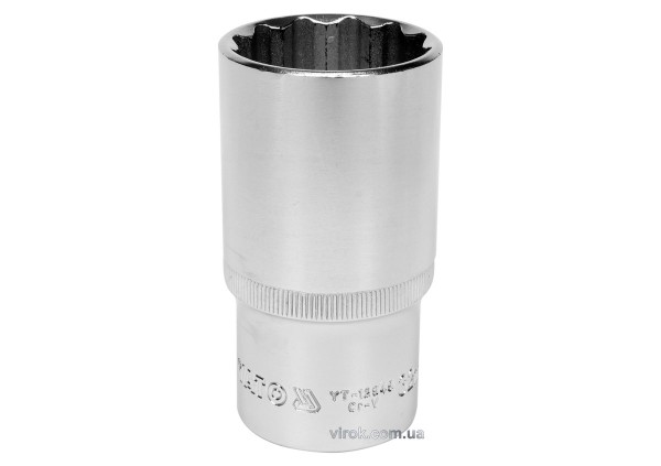 Головка торцева 12-гранна YATO : подовжена, квадрат 1/2