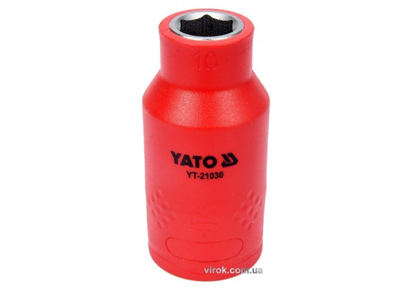 Головка торц. діелектр. 6-гранна YATO : квадрат 1/2