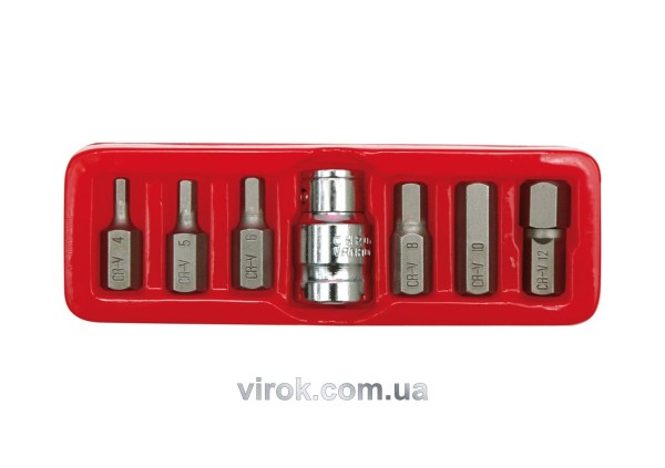 Насадки викруткові (біта) VOREL спеціальні на тріщатку 