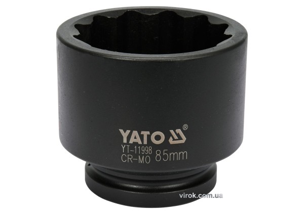 Головка торцева ударна 12-гранна YATO : квадрат 1