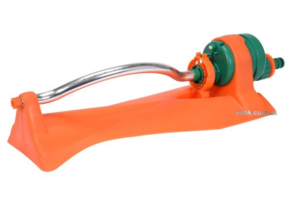 Зрошувач осциляційний FLO до шлангу 1/2", 15 отворів, межа дії- 14 м, ABS-пластик + алюміній [12/48]