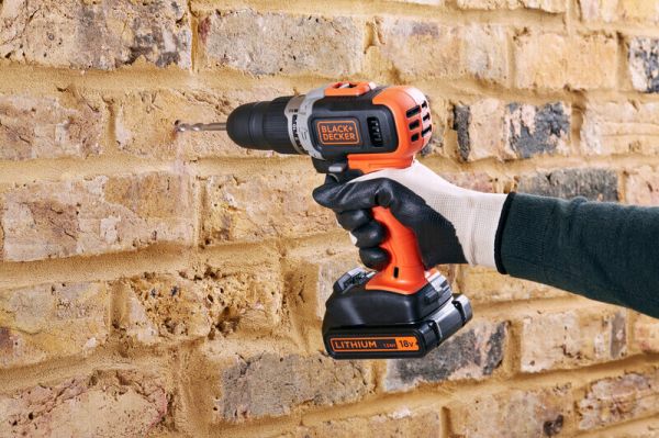Дриль-шурупокрут ударний акумуляторний BLACK+DECKER BCD003C1