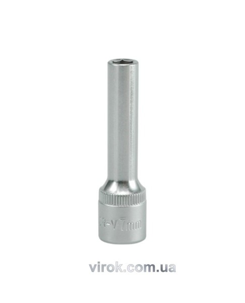 Головка торцева 6-гранна YATO : подовжена, квадрат 3/8