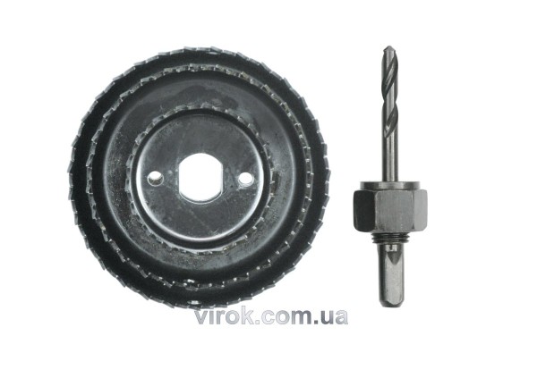 Пили кільцеві по дереву VOREL + свердло Набір 4шт. Ø-51,76,89мм,h= 21мм (хвостовик Ø-6 мм) [12/48]