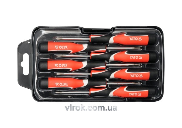 Набір викруток прецизійних YATO : SL2-3 мм, PH(2), 