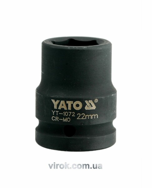 Головка торцева ударна 6-гранна YATO : квадрат 3/4
