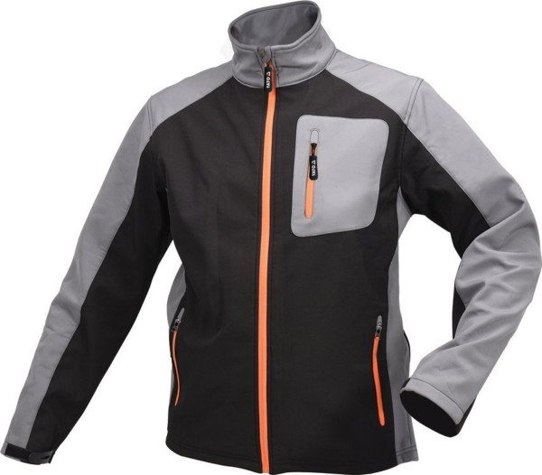 Куртка робоча SOFTSHELL YATO розмір M, чорно-сіра, 3 кишені, 96% поліестер і 4% спандекс [10]