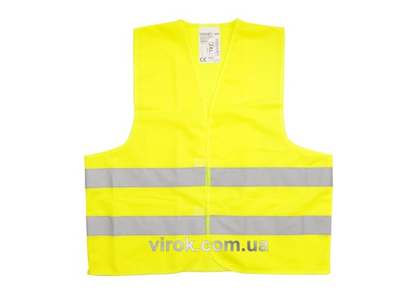 Жилет сигнальний VOREL жовтий, розм. XL [100]