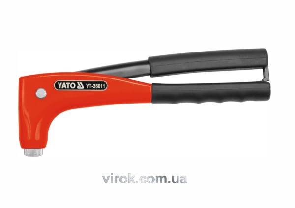 Заклепочник YATO з обертовою головкою для нітів Ø= 2,4; 3,2; 4,0; 4,8 мм [12/36]