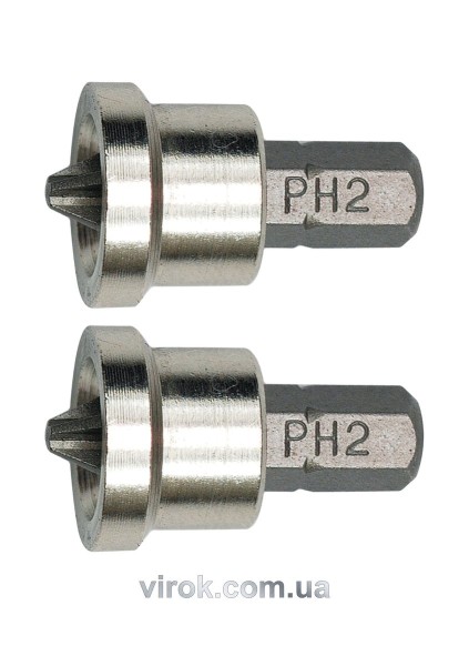 Насадка викруткова для гіпсокартону VOREL : Phillips PH2 x 25 мм. 2 (Шт/Уп.) [12/144]