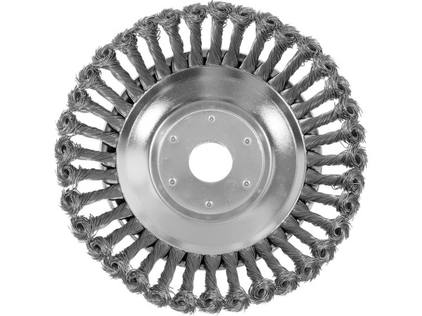 Щітка - крацовка дискова з плетеного дроту YATO Ø= 200/ 25,4 мм до газоно-коси [20]