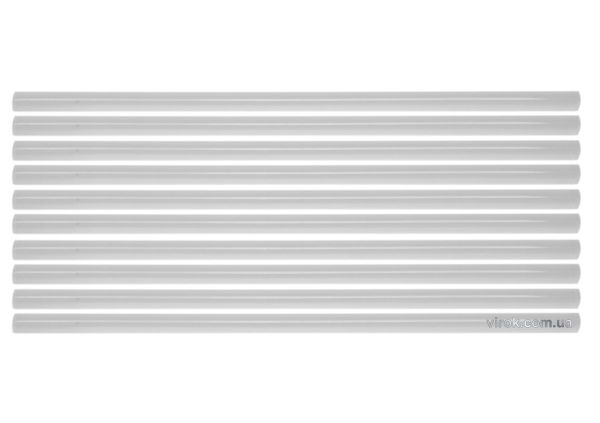 Стержні клейові YATO Ø=7,2 х 200 мм, прозорі. уп. 10 шт. [30/120]