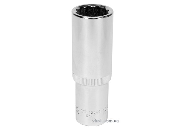 Головка торцева 12-гранна YATO : подовжена, квадрат 1/2