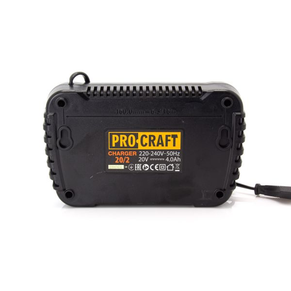 Акумуляторна ланцюгова пилка Procraft PCA40/2 (2 акб 4Аг + ЗП 20/2)