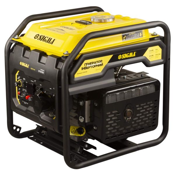Генератор інверторний бензиновий 220В 5.5/6.0кВт 15л 4-х тактний ручний запуск SIGMA (5710761)