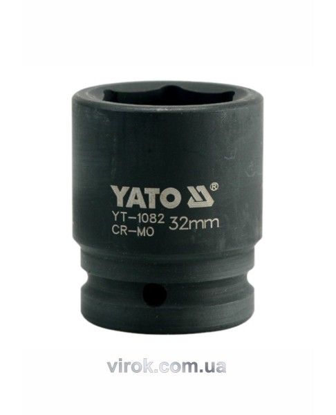Головка торцева ударна 6-гранна YATO : квадрат 3/4