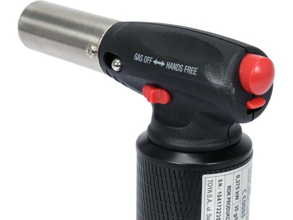 Пальник газовий (бутан) для кухні YATO, з п'єзозап, 375Вт, t= 1350 °С, час праці- 90-120хв, 45мл [6]