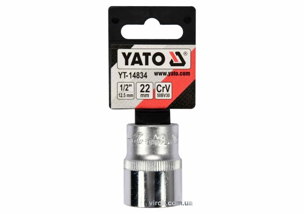 Головка торцева YATO : квадрат 1/2