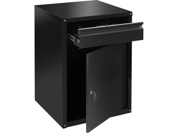 Шафа для майстерні з шуфлядою VOREL 775x 525x 485 мм, з лакованої бляхи [1]