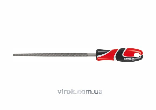 Напильник по металу YATO, круглий l=200 мм, #2 [20/80]