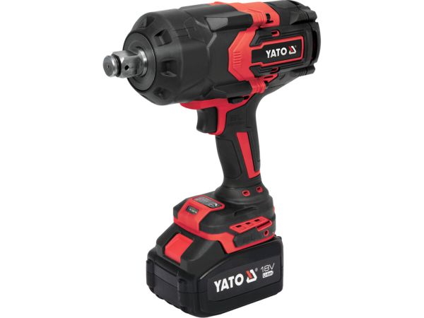 Гайковерт ударний акумуляторний YATO: 18 В Li-Ion 6 АГод, квадрат 3/4", КМ- 2400 Нм [3/24]