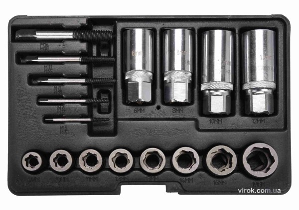 Набір екстракторів YATO : квадрат-1/2