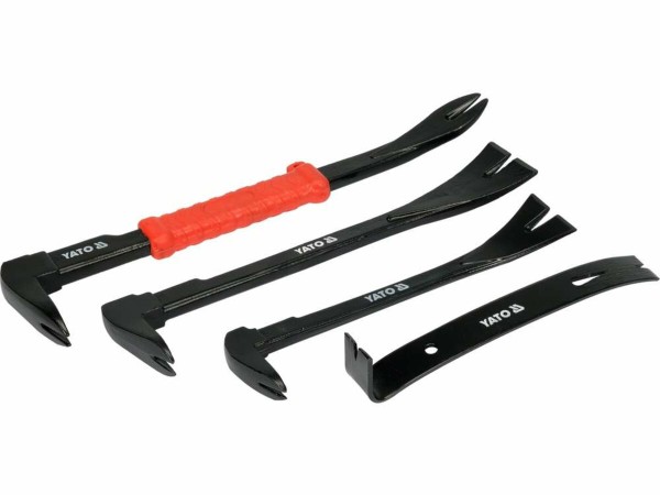 Набір ломів- цвяходерів YATO: 4 шт., l= 180/2000/250/300 мм [6/12]