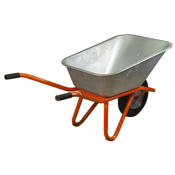 Тачка будівельна одноколісна 90л 200кг колесо 15" (з 4-х ЧАСТИН) FLORA (5056464)