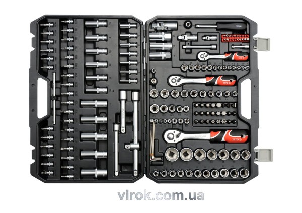 Набір головок торцевих YATO : квадрат 1/2