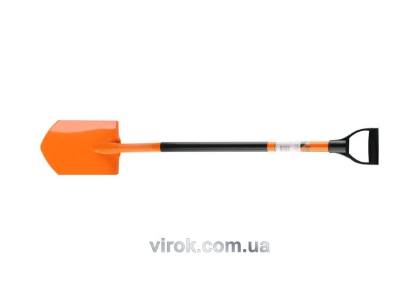 Лопата штикова FLO трапецев. 28х19,5 см з металевим держаком з пластик. захватом [200]