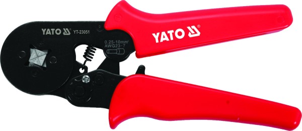 Кліщі для обтискання і зачистки проводів YATO, L= 175 мм, AWG 23-7; 0,25-10 мм² [10/40]