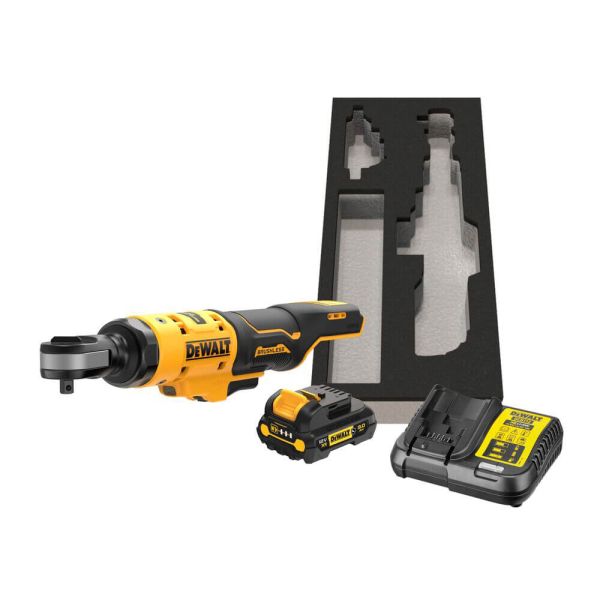 Гайкокрут кутовий - ключ-храповик акумуляторний безщітковий DeWALT DCF503L1G