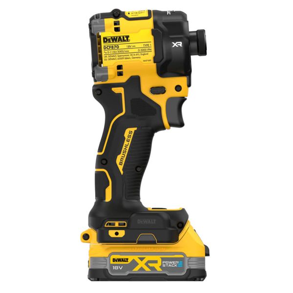 Шурупокрут ударний гідравлічний акумуляторний безщітковий DeWALT DCF870E2T