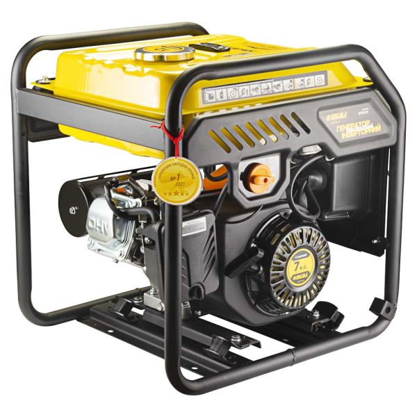 Генератор інверторний бензиновий 220В 2.2/2.5кВт 12л 4-х тактний ручний запуск SIGMA (5710721)