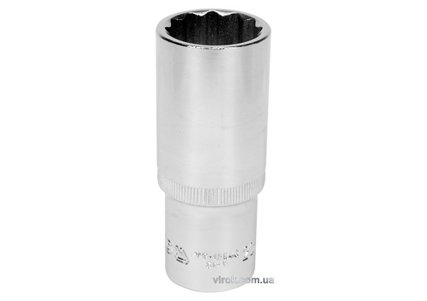 Головка торцева 12-гранна YATO : подовжена, квадрат 1/2