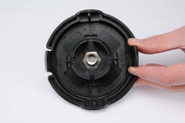 Головка для кріплення жилки до газонокосарок FLO: Ø=2,4- 2,7 мм, 5 адаптерів, Ø=123 мм, h=70 мм [10]