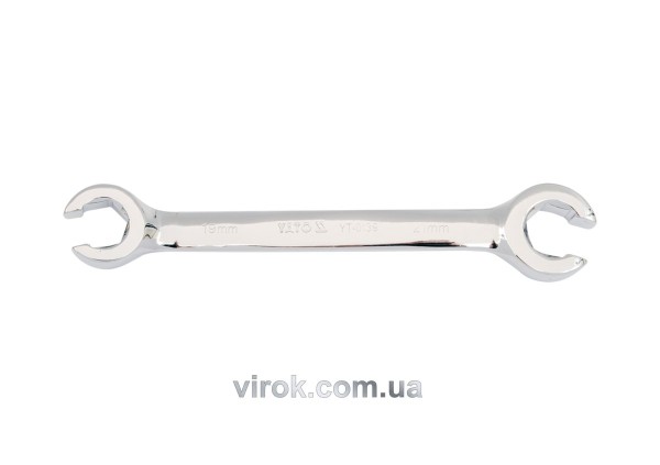 Ключ накидний YATO : Відкритий, М= 15х17 мм, L= 190 мм [10/50/100]
